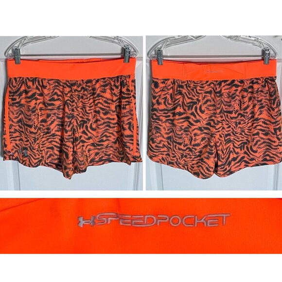 Under Armour Other - New! Under Armour Orange Speed Pocket Launch Elite 5" Running Short 35677